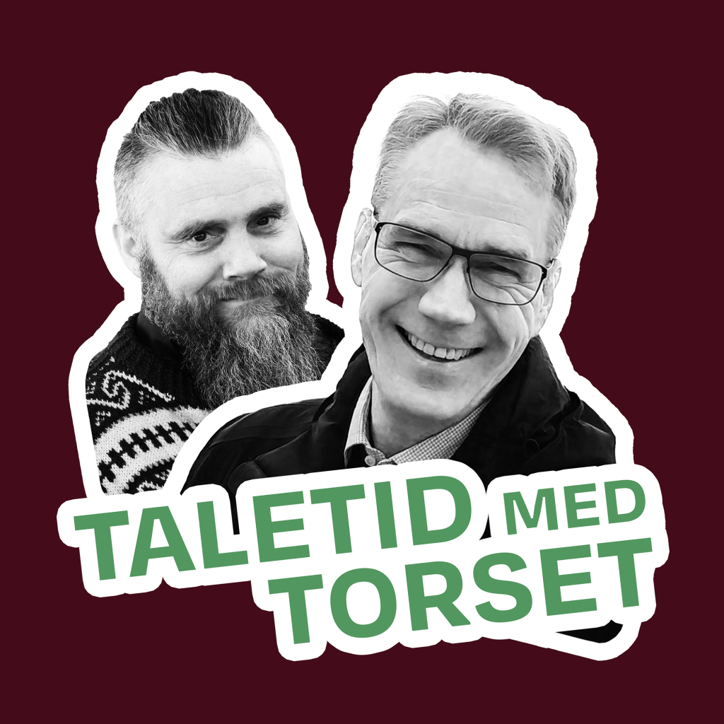 Christian Torset og Jitse Buitink. Temabilde til podkasten teletid med Torset.