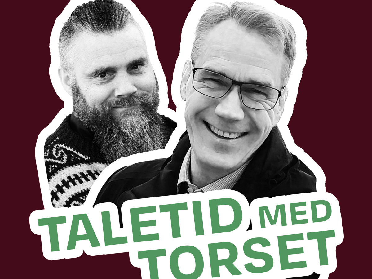 Christian Torset og Jitse Buitink. Temabilde til podkasten teletid med Torset.