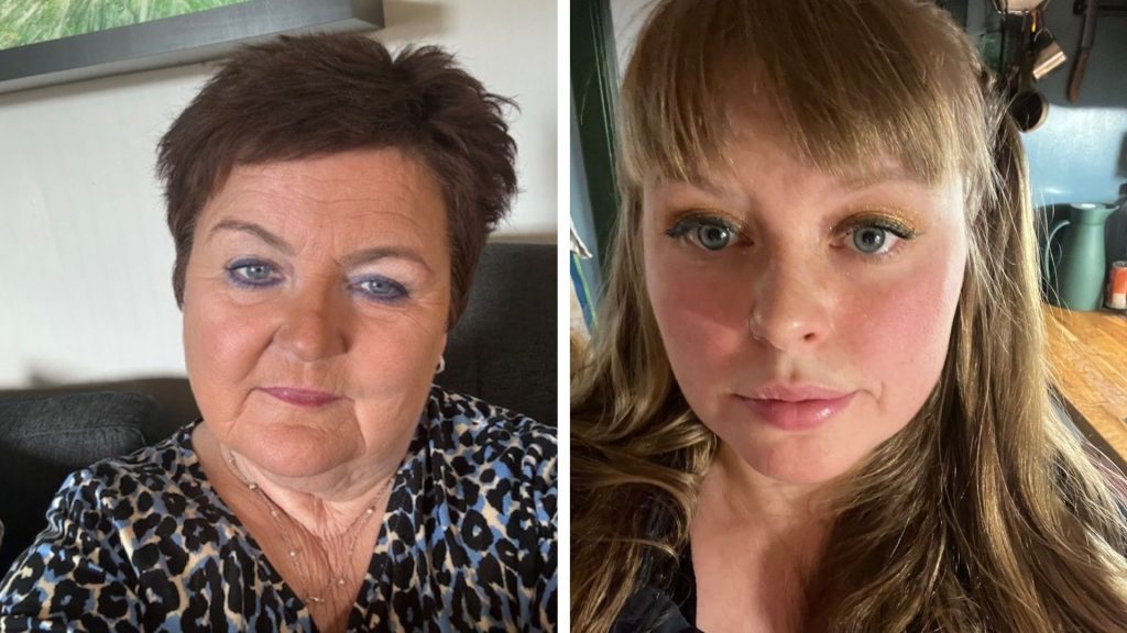 Portrettbilder i en collage som viser Iren-Marie Owe og Tyra Lillith Johansen Økshoff Midtgaard. Bilde.